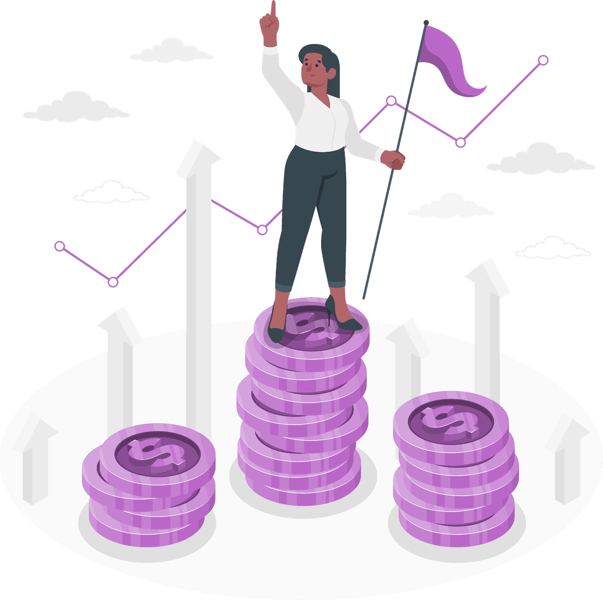 Premium growth illustration